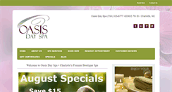 Desktop Screenshot of oasis-dayspa.com