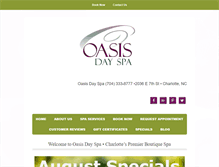 Tablet Screenshot of oasis-dayspa.com